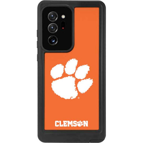 Clemson University Tiger Print Galaxy Note20 Ultra 5G Waterproof Case